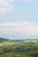 Agricultural area in the mountains photo