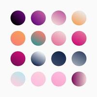 Trendy Colorful Gradient Swatches Vector