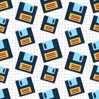 floppy disk seamless pattern illustration vector