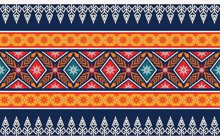 Abstract ethnic geometric pattern design for background vector