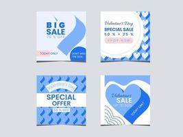 Valentine's Day Promotion Sale Set vector