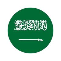 bandera saudita icono vector
