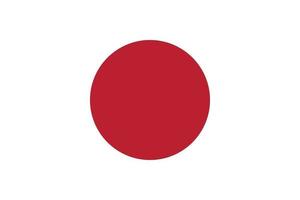 vector de bandera de japón aislar ilustración de impresión web