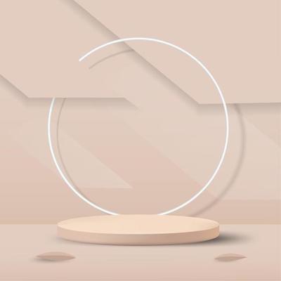 Abstract minimal podium mockup