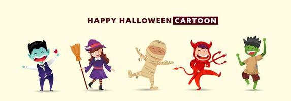 Among us halloweens characters game set Royalty Free Vector