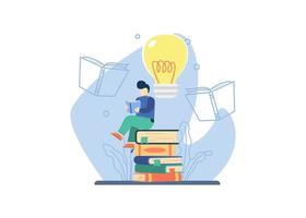 Education and research concept vector