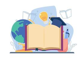 Study Literature concept vector