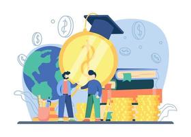 Scholarship education concept vector