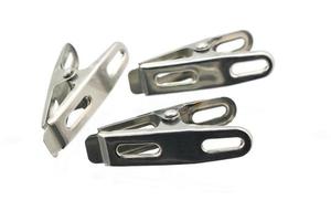 Three metal clips photo