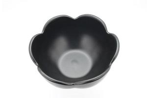 Black bowl on white photo