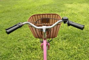Bicycle with basket photo