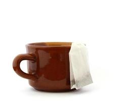 Cup and tea bags photo