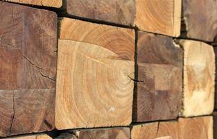 troncos de madera cuadrados