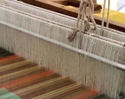 Close-up of a loom photo