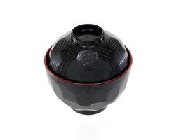 Black porcelain bowl photo