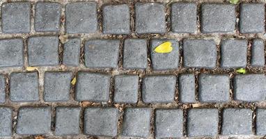 Black cobblestone ground photo
