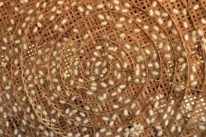 Spiral woven basket photo