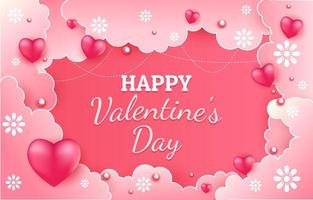 Happy Valentines Day Greeting Background vector