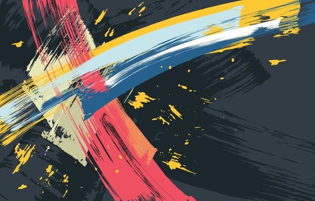 Abstract of Splash Painting