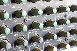 Close-up of mixer dials photo