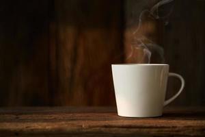 White cup of coffee photo