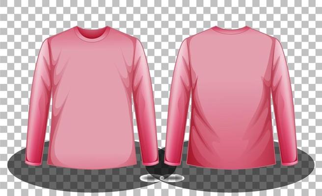 Free Vector  A white shirt with pink sleeves on white background