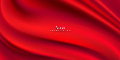 Abstract gradients, fabric red waves banner template background. vector