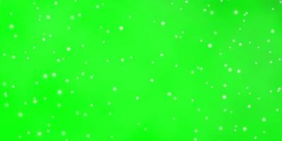 Light Green vector pattern with abstract stars.