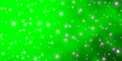 diseño de vector verde claro con estrellas brillantes.