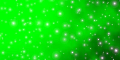 Light Green vector layout with bright stars.