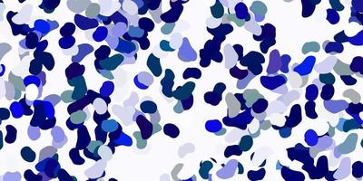 Light blue, green vector pattern with abstract shapes.