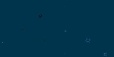 Light blue, green vector texture with disease symbols.