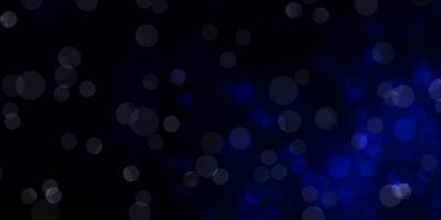 Dark BLUE vector backdrop with dots.