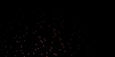Plantilla de vector naranja oscuro con estrellas de neón.