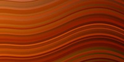 Light Orange vector template with curved lines.