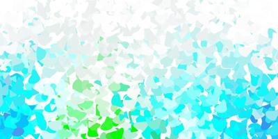Light blue, green vector pattern with abstract shapes.