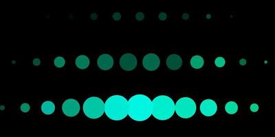 Dark Green vector template with circles.