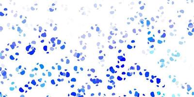 Light blue vector template with abstract forms.