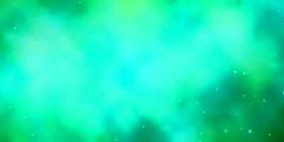 Light Green vector texture with beautiful stars.