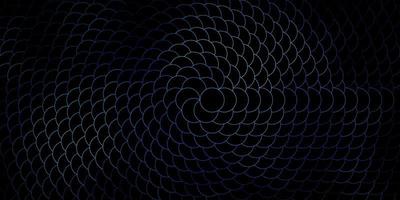 Dark BLUE vector background with circles.