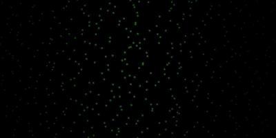 Dark Green vector layout with bright stars.