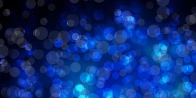 Dark BLUE vector backdrop with dots.