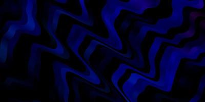 Dark Pink, Blue vector pattern with curves.