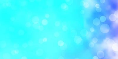 Light Pink, Blue vector background with bubbles.