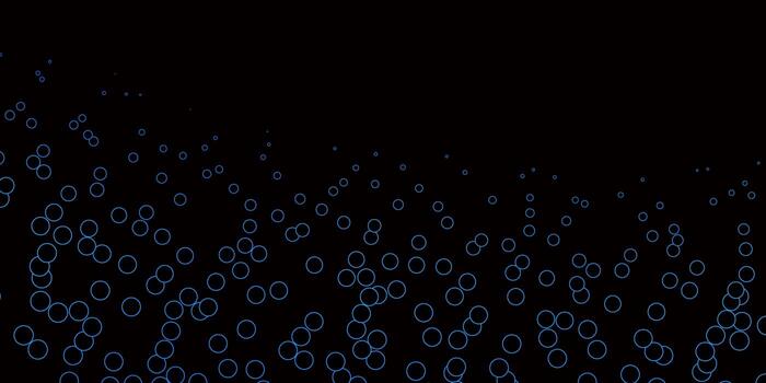 Dark BLUE vector texture with disks.