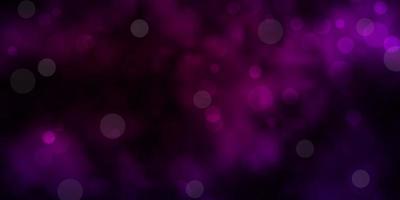 Dark Pink vector background with spots.