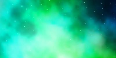 Light Green vector texture with beautiful stars.