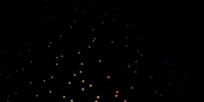 Dark Multicolor vector layout with bright stars.