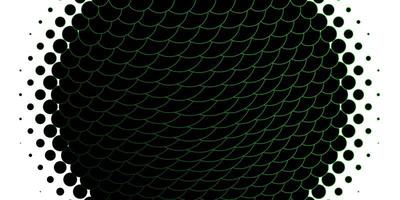 Light Green vector background with bubbles.
