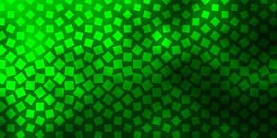 textura de vector verde oscuro en estilo rectangular.